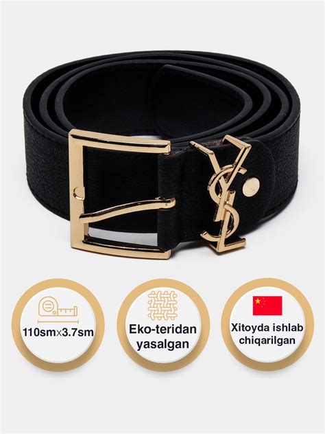 ремень ysl черный
